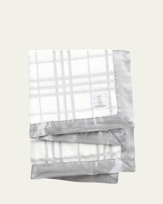Luxe Honey Plush Baby Blanket W/ Satin Border